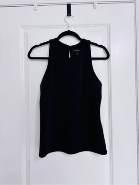 Banana Republic Black Sleeveless High-Neck Tank
